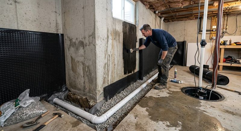 Wet Basement Repair in Fredericksburg, VA